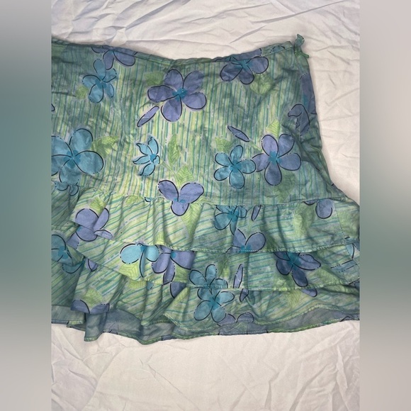 Lilly Pulitzer vintage ruffle grass skirt print - Picture 2 of 5